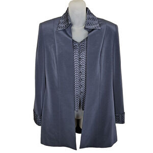 Vintage SIONI COUTURE Blazer Suit Jacket Size 12 Special Occasion Wedding MOB